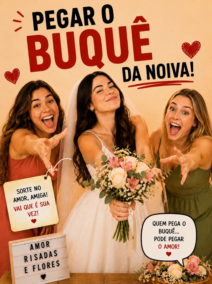 Pegar o buquê da noiva